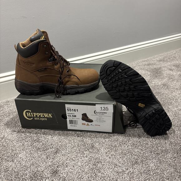 Chippewa Graeme 6" Waterproof Composite Toe Hiker Brown/Tan Men's 10.5 - Picture 1 of 9